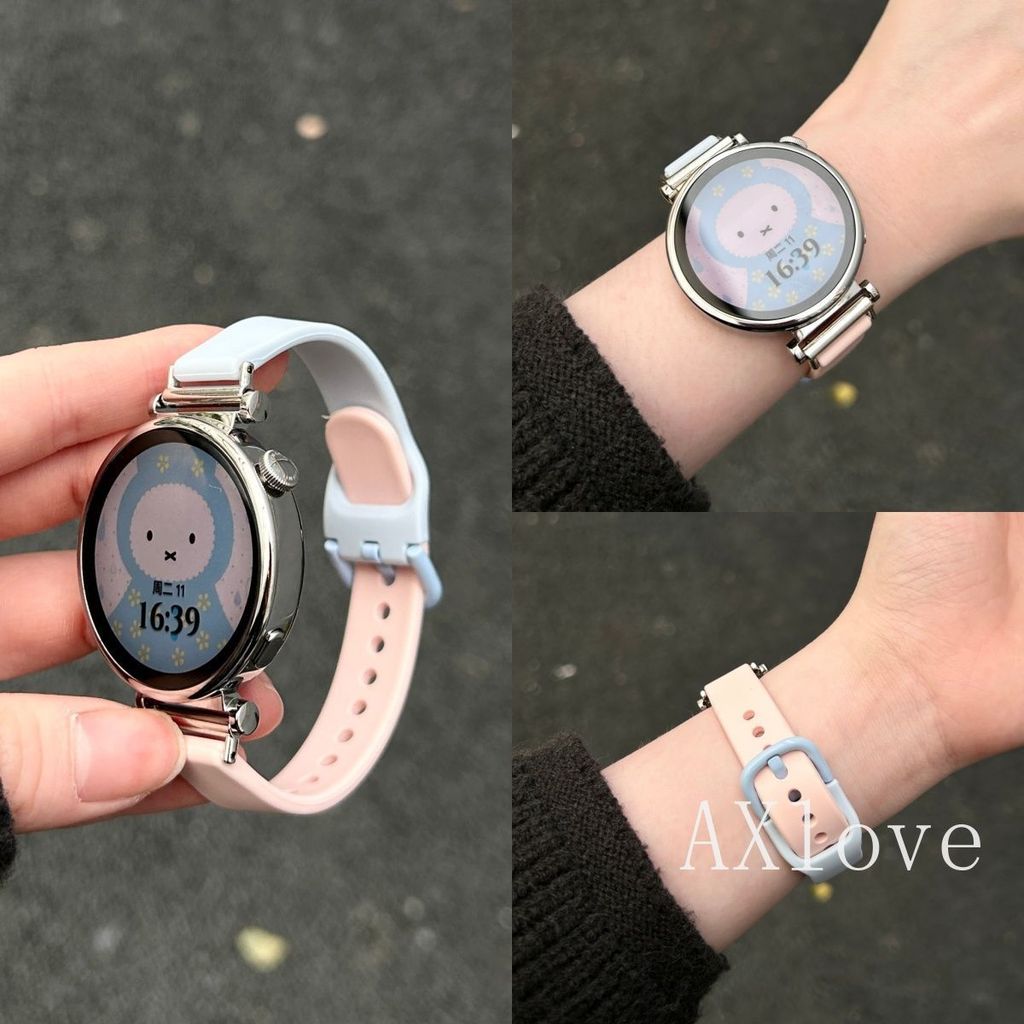 18 มม.20 มม.22 มม.ซิลิโคนสําหรับ Samsung Galaxy Watch 8 7 FE 6 4 5 Pro Classic Gear S3 Active 2 40 44 มม.สายนาฬิกากีฬา