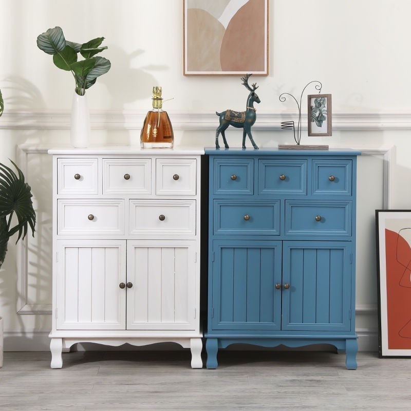 Tea Cabinet Storage Shelf New Tea Shelf Storage Cabinet Living Room Wall Locker Tea Table-Side Cabin