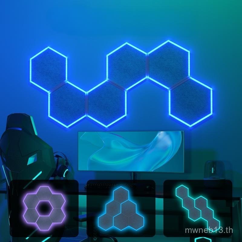 TONOR RGB แผงอะคูสติกมีกาวในตัว, แผงกันเสียง Dampening Insulation Treatment สําหรับเล่นเกม,Streaming