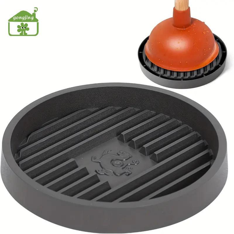 [Gong] ห้องน้ํา Plunger ผู้ถือ Generic Plunger ถาด Plunger ผู้ถือจับหยดทําความสะอาดง่าย Plunger Dryi