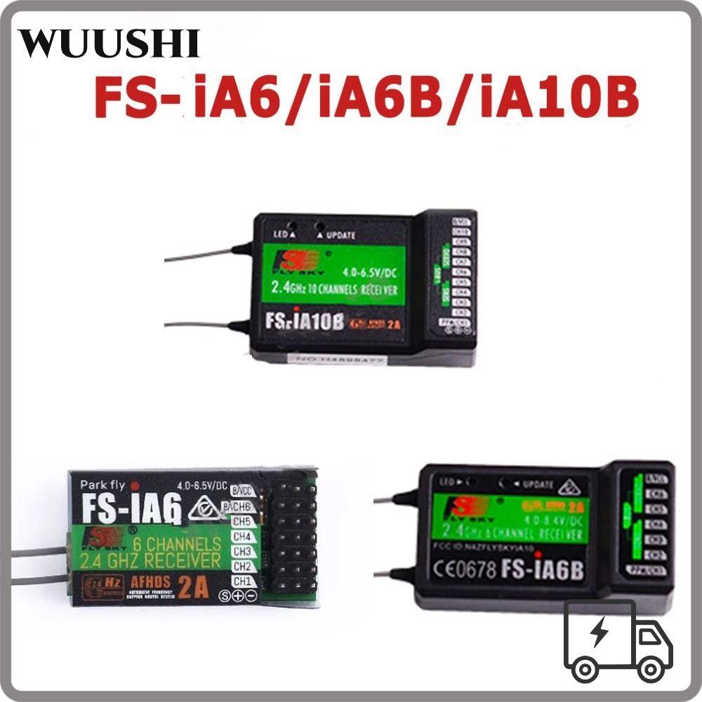 WUSHHI สําหรับ FlySky FS-iA6 FS-iA6B สําหรับ FPV Drone 6 ช่อง FS-i6 i6X i6S i10 Transmisor