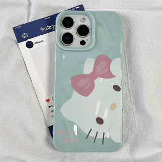 เคสไอโฟน 16 สำหรับ iPhone 13 15 11 12 14 Pro Max 8 15 14 16 7 Plus X XR XS Max ผลิตภัณฑ์ใหม่ เฮลโล คิตตี้ สุดน่ารัก