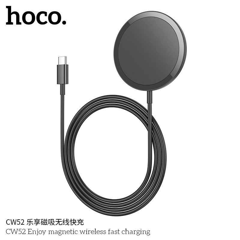 HOCO CW52 แท่นชาร์จไร้สาย ระบบแม่เหล็ก Qi 2in1 จ่ายไฟ 15W สำหรับ สมาร์ทโฟน หูฟังไร้สาย รองรับ iOS แท่นชาร์จหูฟัง - รูปที่ 4