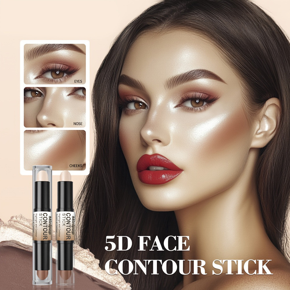 MINIPOP Double-ended Contour Stick ธรรมชาติผสมราคาไม่แพง Contour Stick ประณีต Contour Shaping Stick 