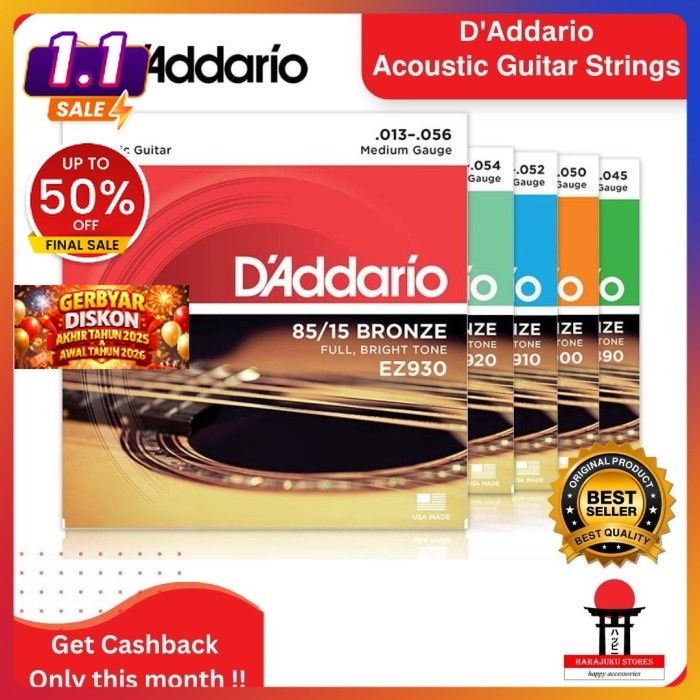 สายกีต้าร์โปร่งนําเข้า EZ890 EZ900 EZ910 EZ920 EZ930