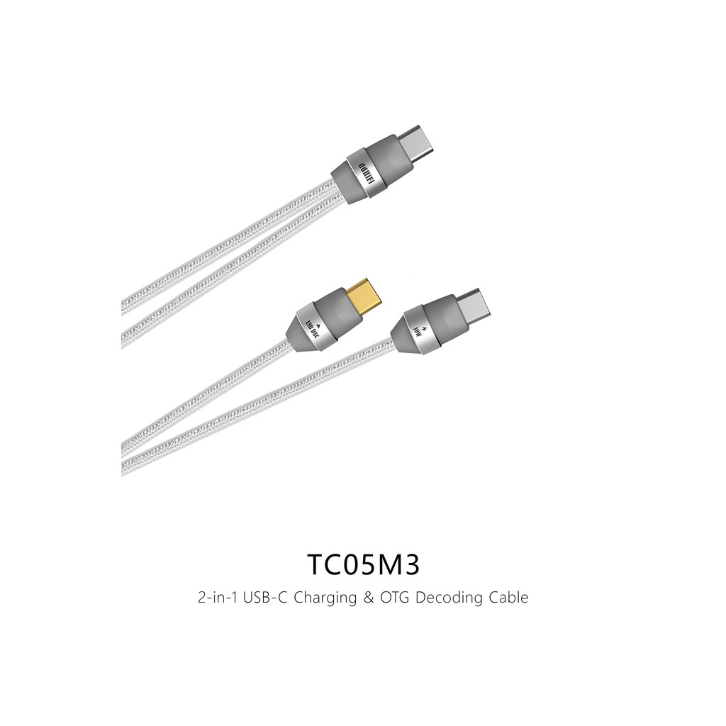 DdHiFi TC05M3 ปลั๊ก USB-C คู่พร้อมสายชาร์จ OTG ถอดรหัสเสียงและชาร์จ 2-in-1 ราคา ถูกที่สุด ดีลบีเคเค แกลเลอรีภาพที่ 5