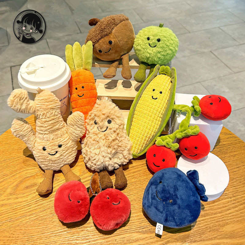 Jellycat ตุ๊กตาตุ๊กตา JC อาหารผักจี้ผลไม้ของเล่นตุ๊กตาคริสต์มาสของขวัญ