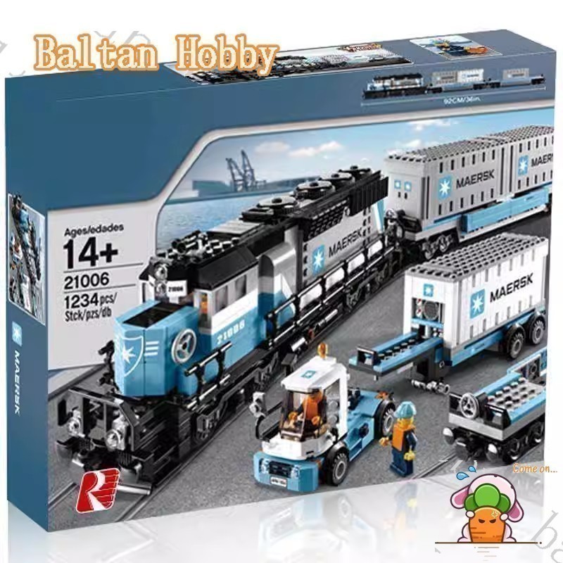Bemular Hobby HT3X Creator Expert/Maersk-Train/10219 บล็อกตัวต่อของเล่น EC2