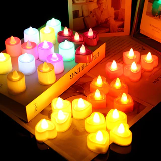 Novvia litai เทียน led เทียนปลอม เทียนไฟฟ้า แถมถ่านในตัว เทียนอิเล็กทรอนิกส์ตกแต่งห้อง