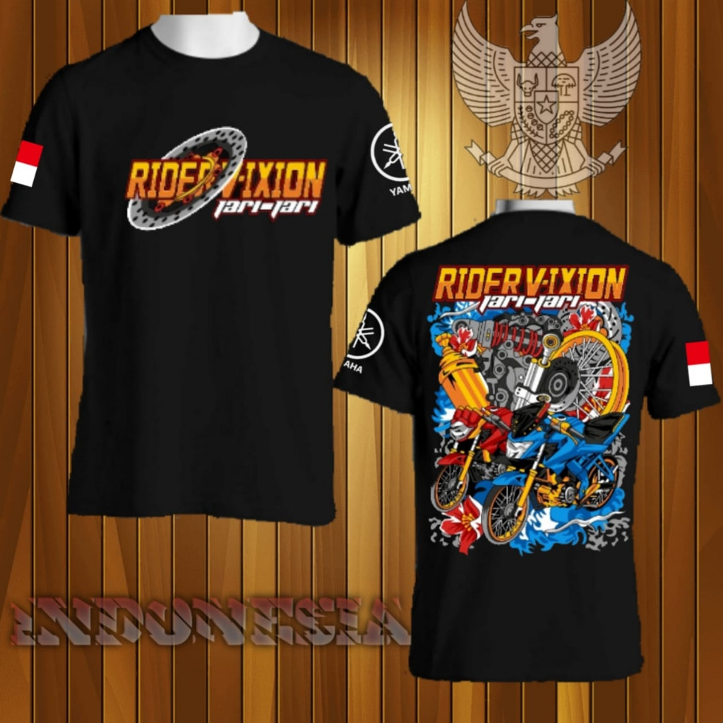 เสื้อยืดชั้นนํา เสื้อยืด Yamaha Ridar Vixion Finger Distro Clothing