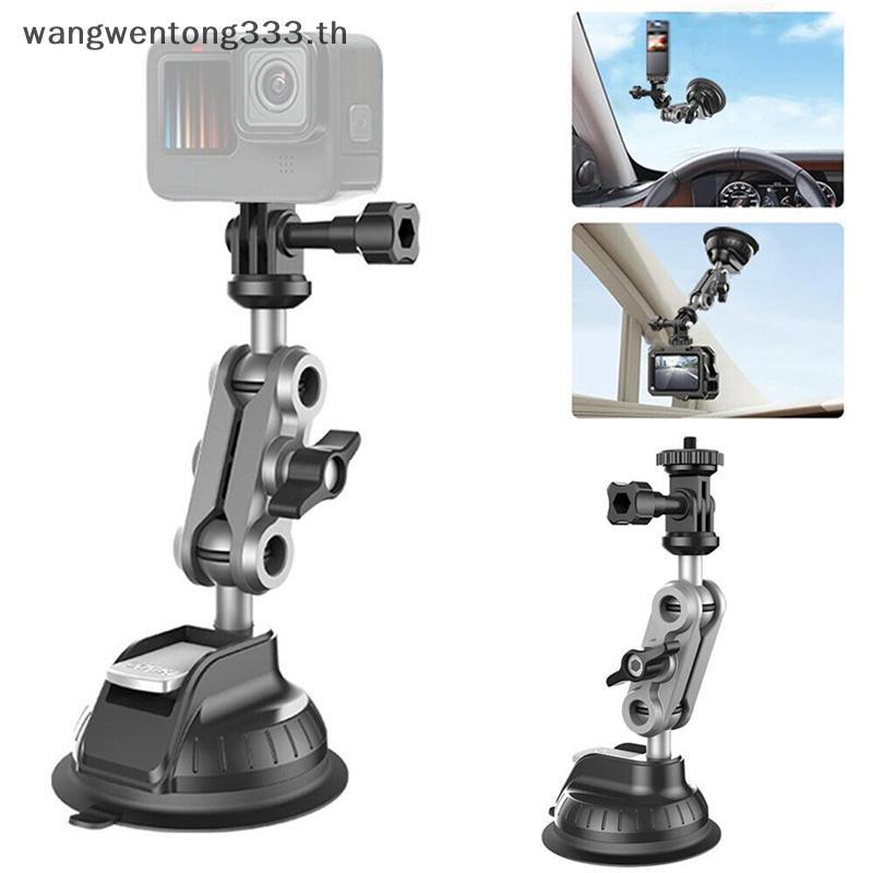 { WWTH } Action Camera Dash Cam Phone Car Mount Car Vacuum Cup Phone Action Camera Holder 1/4 นิ้วสํ