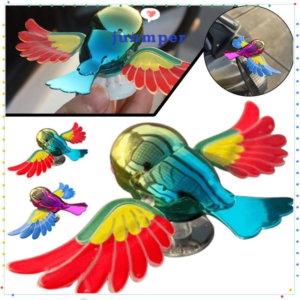 JUNMPER ตกแต่งนก, จําลองลมจําลอง Flying Bird เครื่องประดับรถยนต์พร้อมปีกกระพือลมขับเคลื่อนรถนกตกแต่งสําหรับรถยนต์รถจักรยานยนต์หรือจักรยาน