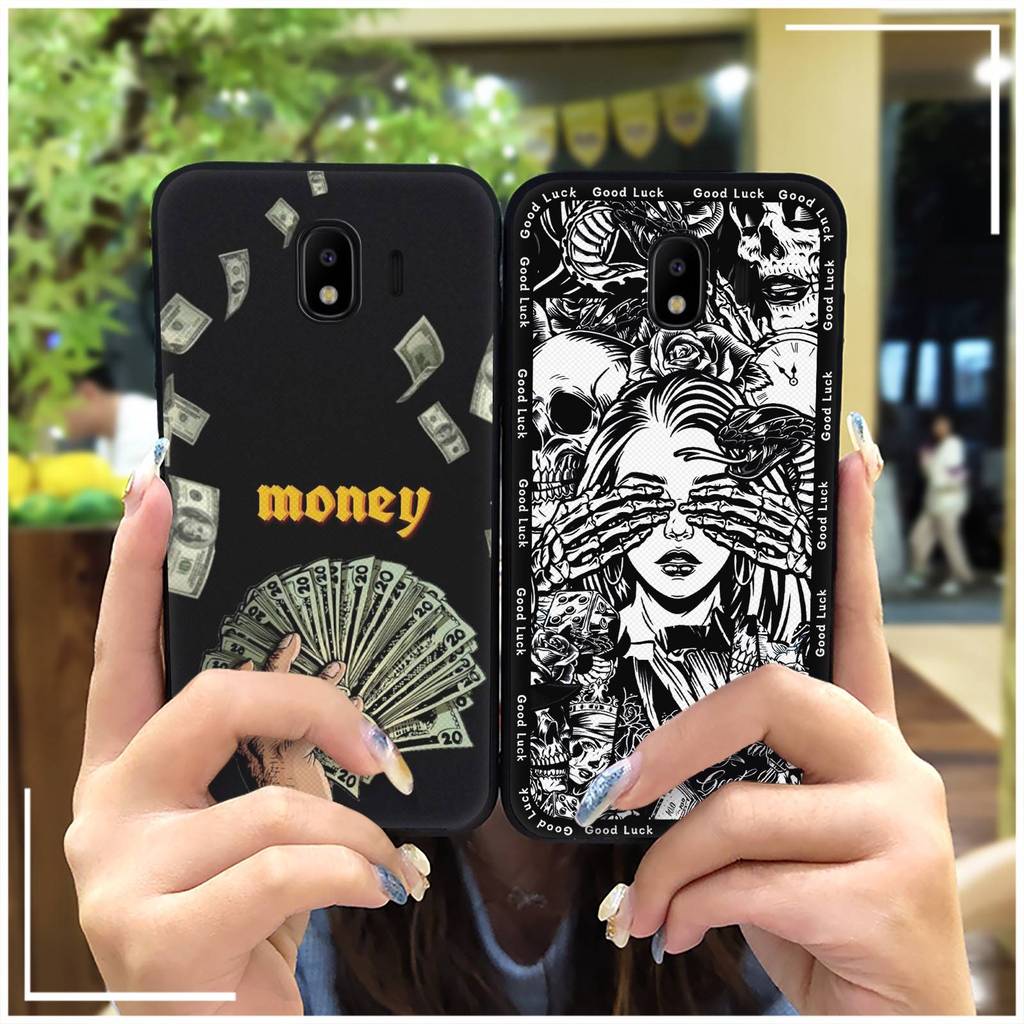 Anti-knock Graffiti เคสโทรศัพท์สําหรับ Samsung Galaxy J4 2018/J400F ซิลิโคนการ์ตูน Anti-dust TPU แฟช
