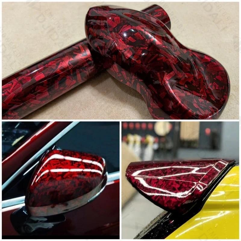 ฟิล์มCarbon Fiber เปลี่ยนสีรถ PET คุณภาพสูง กันน้ำ กันUV รูปที่ 7