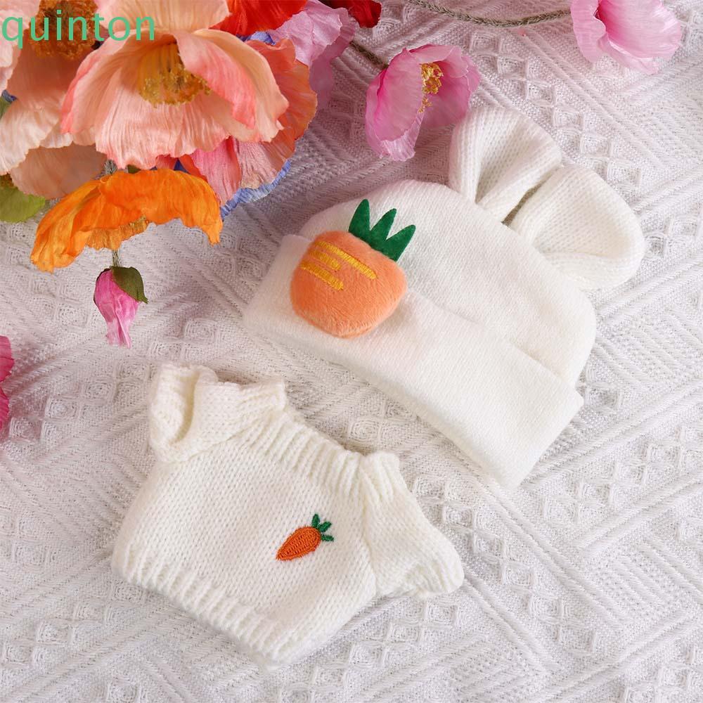QUITON 20cm Cotton Doll Clothes, Sweater Mini Clothes Cotton Doll Costume Accessories, Idol Doll T-s
