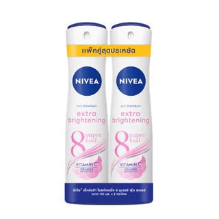 แพ็คคู่สุดคุ้ม Nivea Spray 150 ml นีเวีย ดิโอ สเปรย์ ฟลาวเวอร์ ไทม์/เอ็กซ์ตร้า ไวท์ ซี แอนด์ อี/ เพิร์ลแอนด์บิวตี้