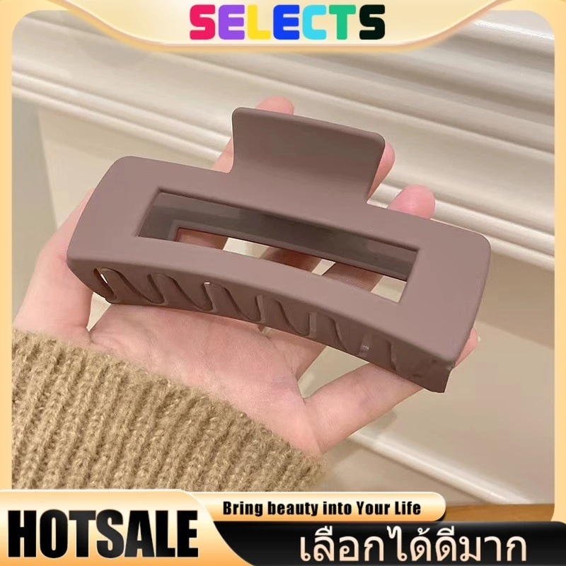 SELECTS กิ๊บซิลเวอร์ปลาฉลาม สไตล์ K-Style ขนาดเล็กเก๋ไก๋ - Silver Shark Clip K-Style Small & Chic