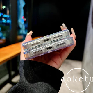 แม่เหล็กดูดไล่โทนสีโปร่งใสเหมาะสําหรับเคสโทรศัพท์ ไอโฟน 17มือโปร อะคริลิคใส 16มือโปร 15 ความรู้สึกระดับไฮเอนด์ 14 รวมทุกอย่างป้องกันการตก 12/11 ฝาครอบป
