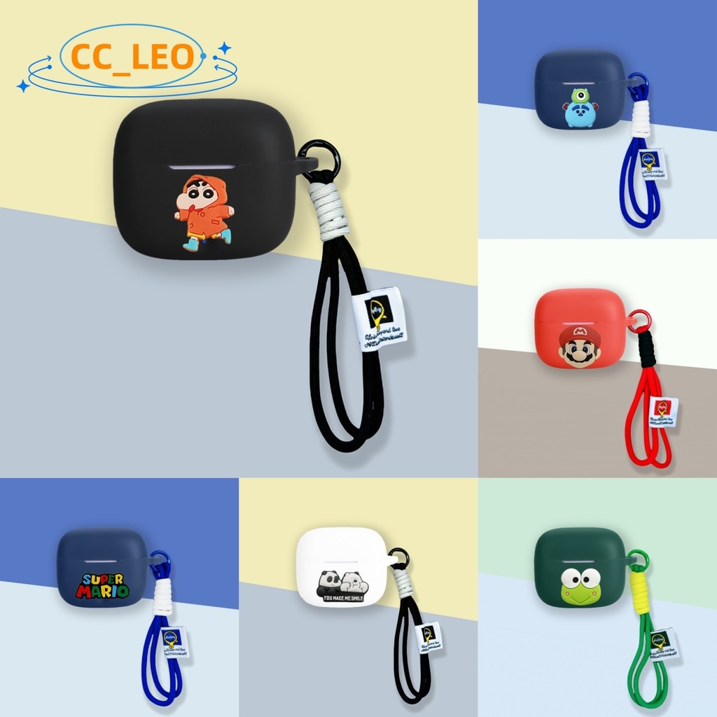 for Honor Choice EarBuds X7e Active Case Cute Mario Kuromi Lanyard Cartoon Silicone Soft Case Suitab