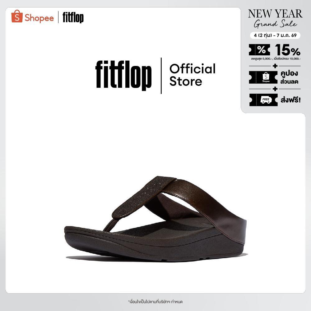 FITFLOP FINO GLITTERDUST METALLIC T/P รองเท้าแตะแบบหูหนีบผู้หญิง รุ่น IK5-C89 สี BROWN