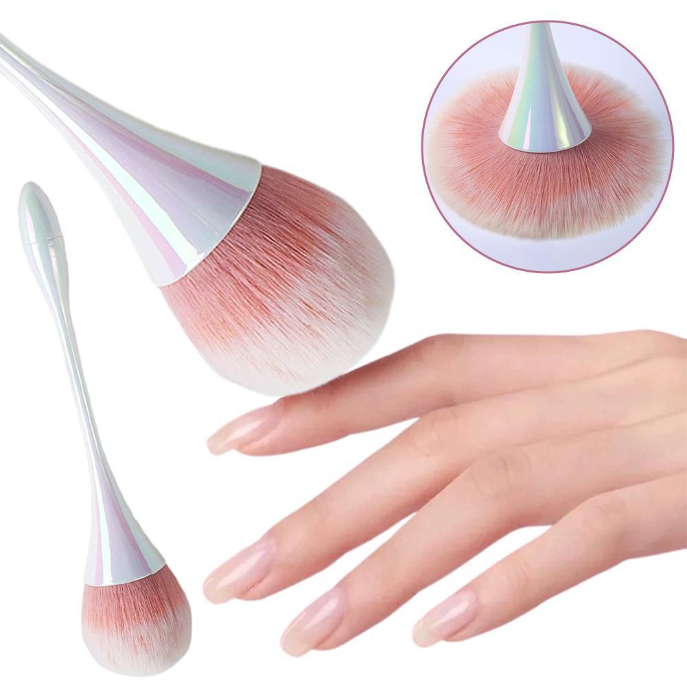 แปรงแป้งเล็บ แปรงแต่งหน้าเอวเล็ก แป้ง Blusher ฟรี Soft Large Super Brush Paint P6h1