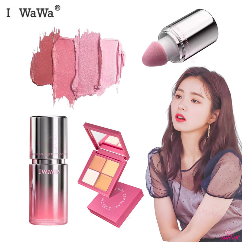 ใหม่ Ecoprise Liquid Good Complexion Contouring Natural Creamy Skin Iwawa Four color คอนซีลเลอร์แป้ง