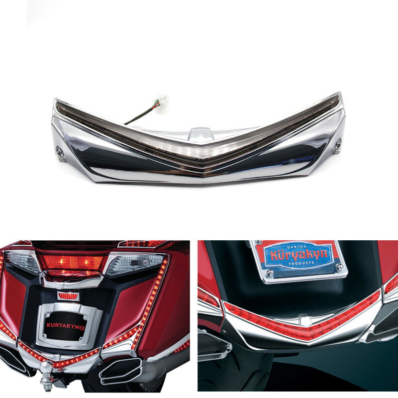 เหมาะสําหรับ Honda GL1800 GoldWing และ F6B ปลายบังโคลนด้านหลังไฟตกแต่งด้านหลัง