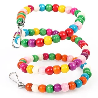 ของเล่นนก นกแก้ว ของตกแต่งกรง ของใส่กรงนก เซต ของเล่นนกแก้ว บันไดนกแก้ว บันไดแขวน ลูกบอลหวายของตกแต่งกรง ผ่อนความเครียด