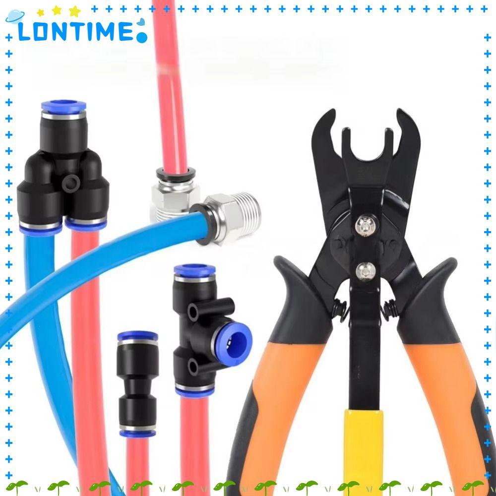 LONTIME Push To Connect Disconnect Tong Tool, ใช้งานง่ายเครื่องมือตัดการเชื่อมต่อนิวเมติกที่มีประสิทธิภาพสูง, เหล็กคาร์บอนแบบพกพา Quick Push-contector ตัดการเชื่อมต่อคีม