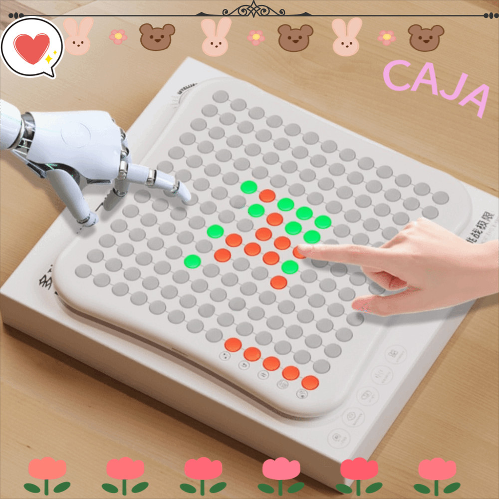 CAJA1 สมาร์ทอิเล็กทรอนิกส์ Gomoku, การศึกษา AI อัจฉริยะ Gobang, แบบพกพา Interactive 5-in-1 กระดานหมากรุกสองชั้นเกม Family Party