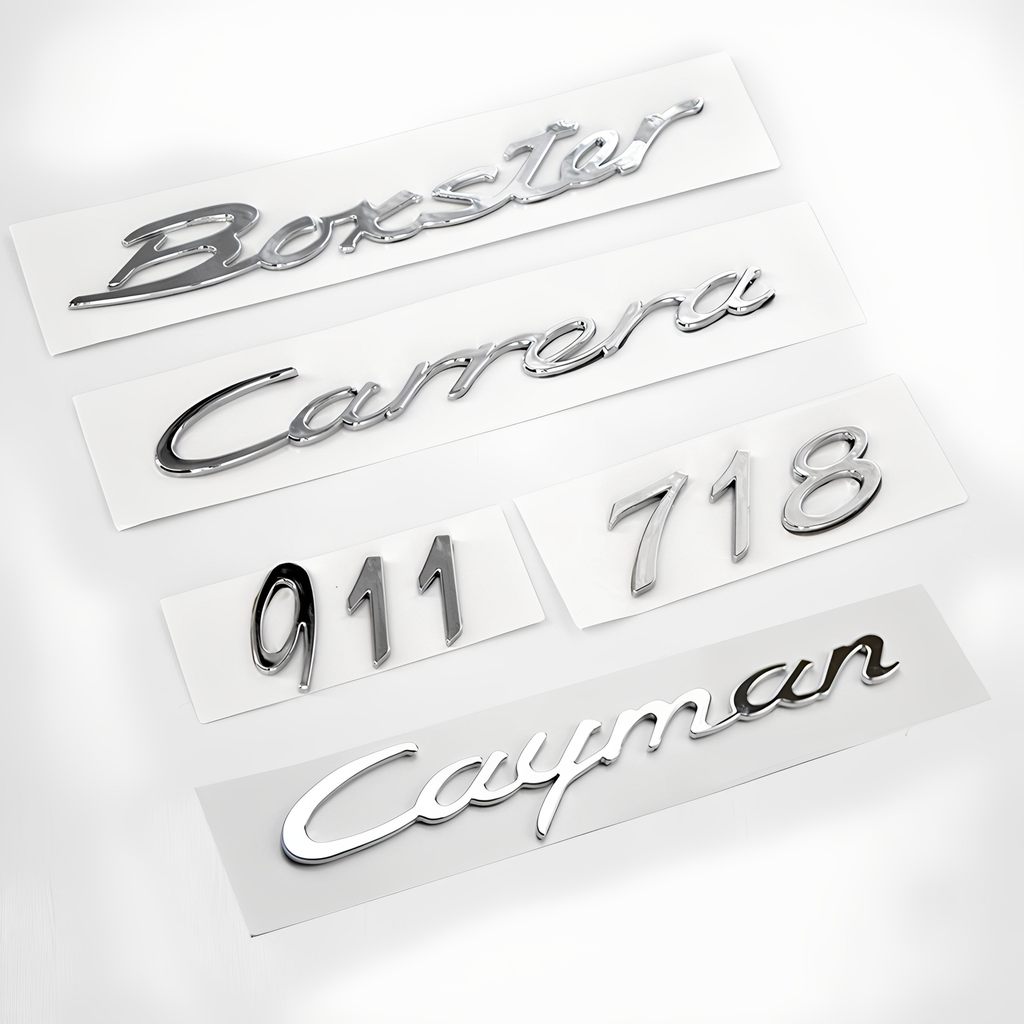 เหมาะสําหรับ Porsche boxster718 Cayman cayman911 Wordmark carrera Tail Mark Letter Car Mark