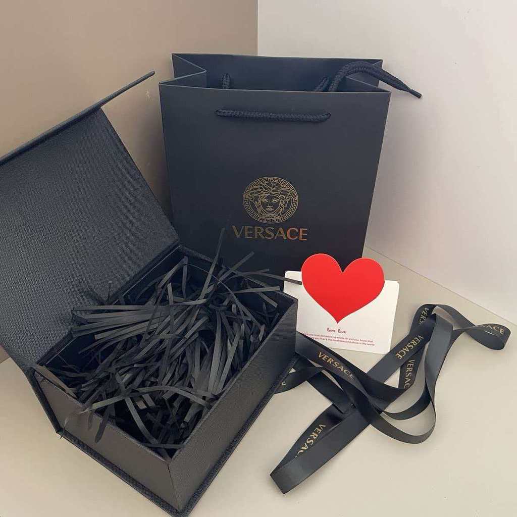 สินค้าเคาน์เตอร์ VERSACE Counter Original Shopping Tote Bag VERSACE Gift Bag Paper Bag [cxS]