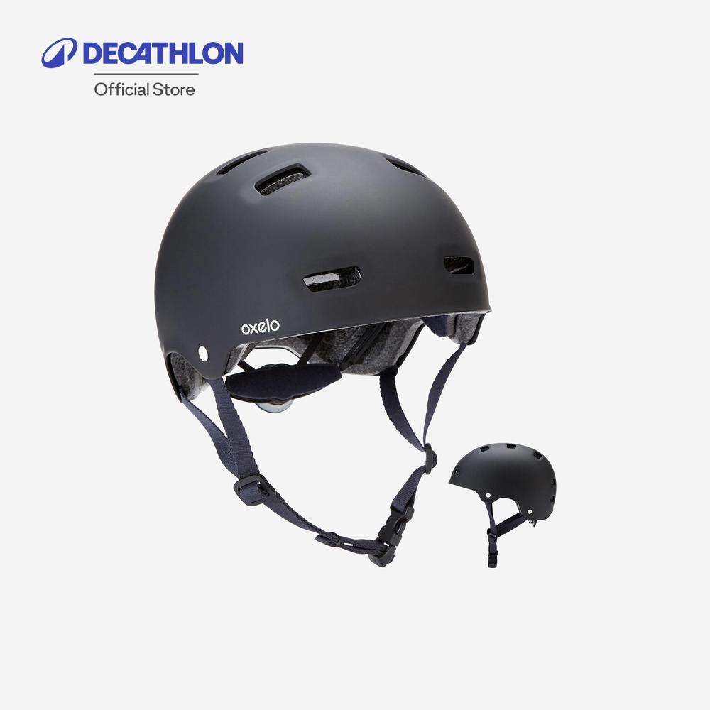 Decathlon Inline Skating Skateboarding Scootering Helmet หมวกกันน็อคอินไลน์สเก็ต สเก็ตบอร์ด สกู๊ตเตอร์ - Black/Blue