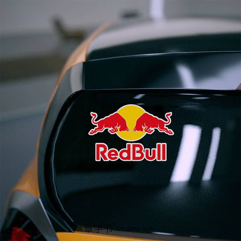 RedBull Redbull Bumper Stickers Personality Creative Reflective Sticker Car Scratch Hidden Stickers 