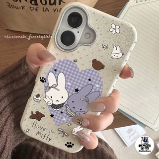 🚚ส่งจากไทย🚚 เคส กระต่ายการ์ตูน For IPhone 17 16 15 14 13 12 11 Pro Max 11 13Pro X XR XS Max 7 8 Plus เคสโทรศัพท์ เคสหนัง