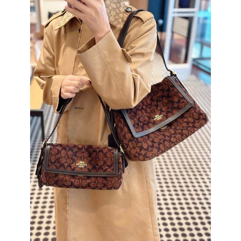 Coach 2025 New Style Etta 25 29 Truffle Shoulder Armpit Bag CCV63 CCV65