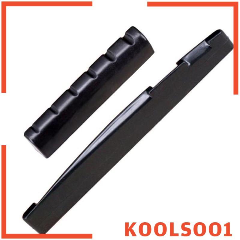 [Koolsoo1] 6x Acoustic Guitar Bridge Pin & Guitar Saddle & Guitar Nut Kit Luthier Tool