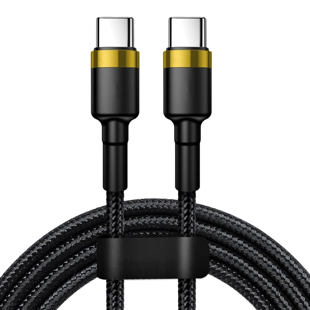 สายชาร์จ Type C ถึง Type C ความเร็วสูง 120W สําหรับการถ่ายโอนข้อมูลอย่างรวดเร็วและความต้องการการชาร์