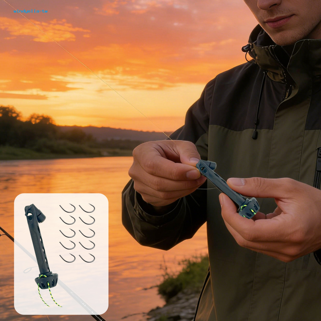 WD Magnetic Fly Tying Guide เริ่มต้น Fly Threader 1/2 ชุด Magnetic Fly Threader สําหรับ Fly Fishing 