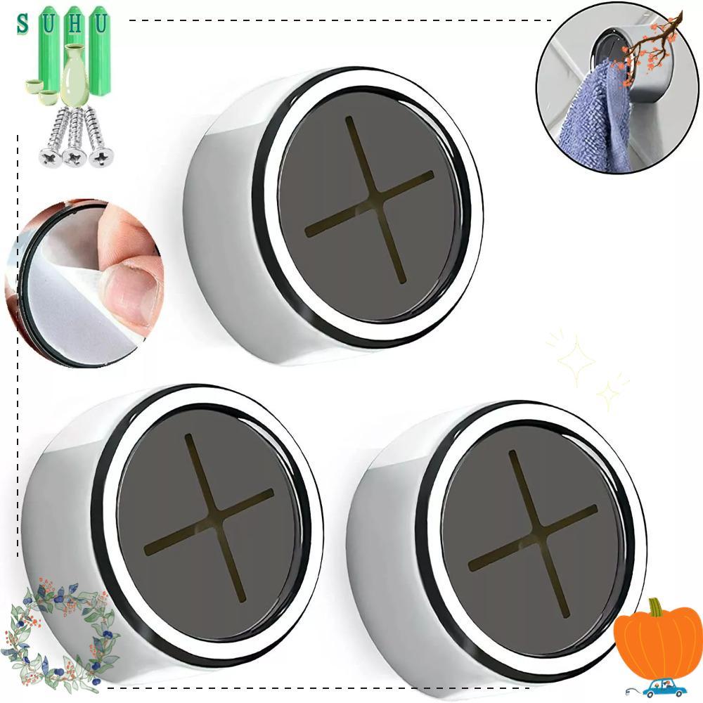 SUHU Hook, Push In Self Adhesive Tea Towel Holder, ทนทาน No-punch Wall Mount Towel Holder Home