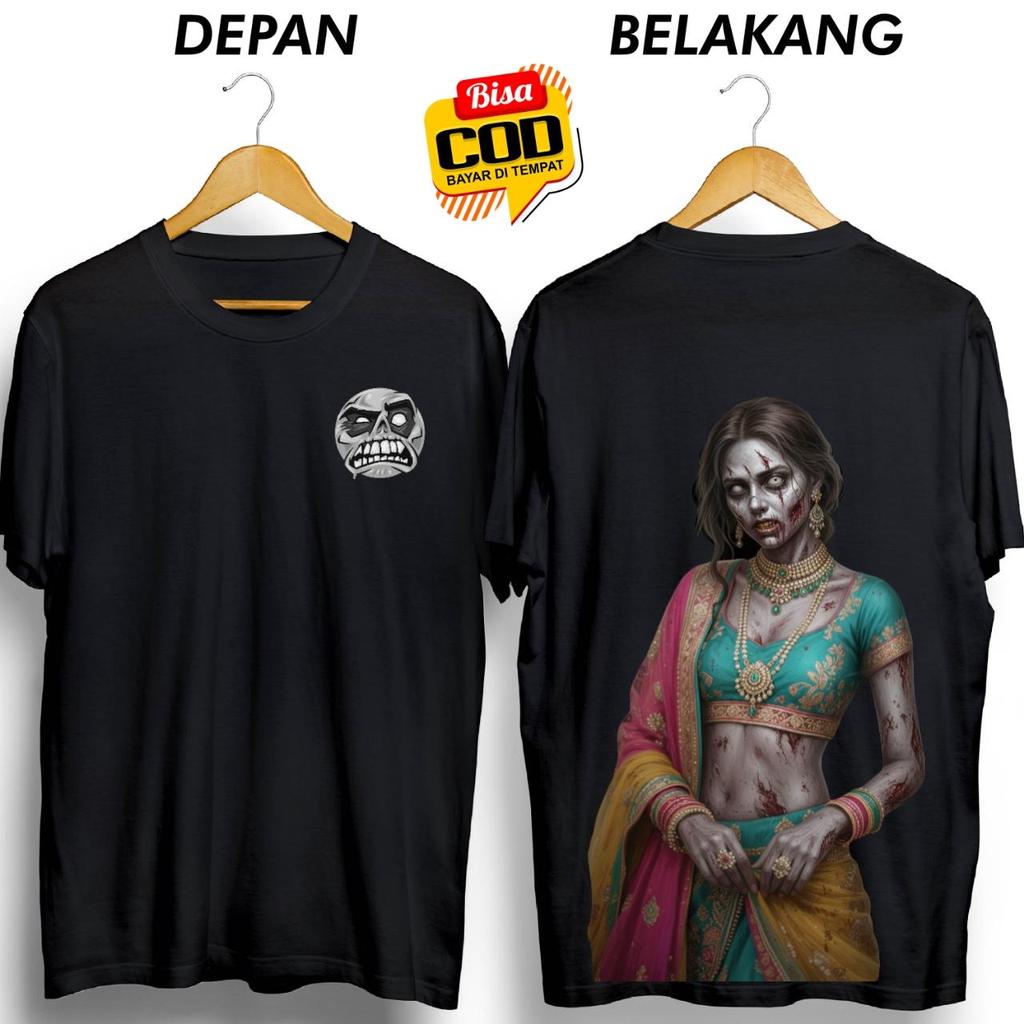 เสื้อยืด COLORFUL INDIAN GIRL GHOST SEMEM DB