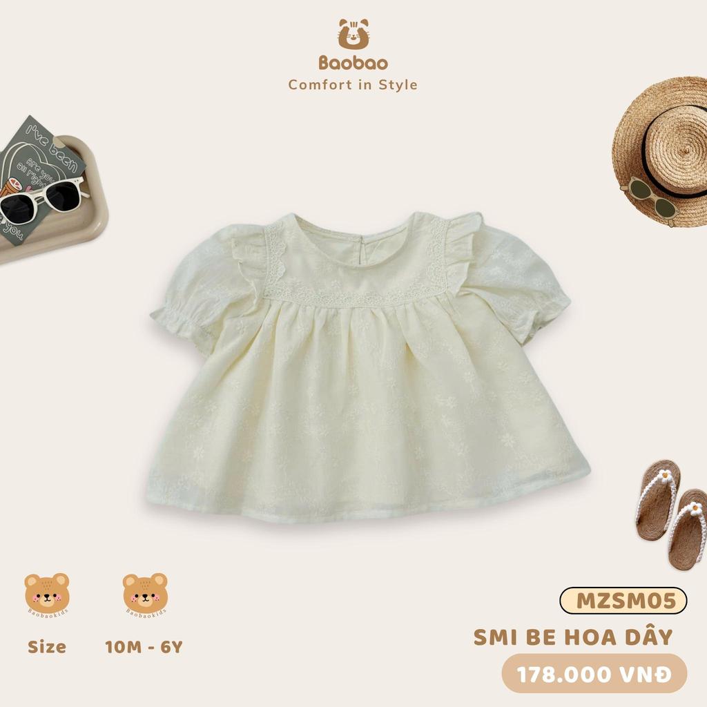 - เสื้อเชิ้ตตุ๊กตาเด็กคุณภาพสูงน่ารักพร้อมดอกไม้ลูกไม้ PATTERN สําหรับ GIRLS - MZSM05.4