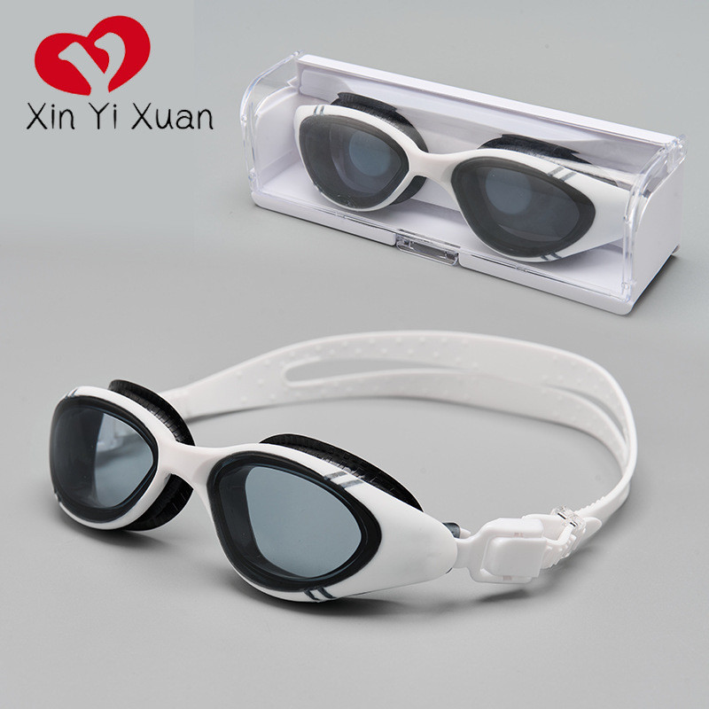 Adult swimming goggles TPE Waterproof anti-fog swimming goggles New for Men and Women Rubber-coated 