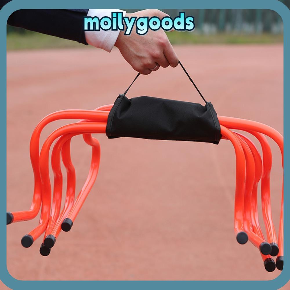 MOILYHD ฟุตบอล Hurdle, ความปลอดภัยแบบพกพา Hurdle บันได, ปรับความสูงกลางแจ้ง 15/23 ซม. ฟุตบอล Stable 