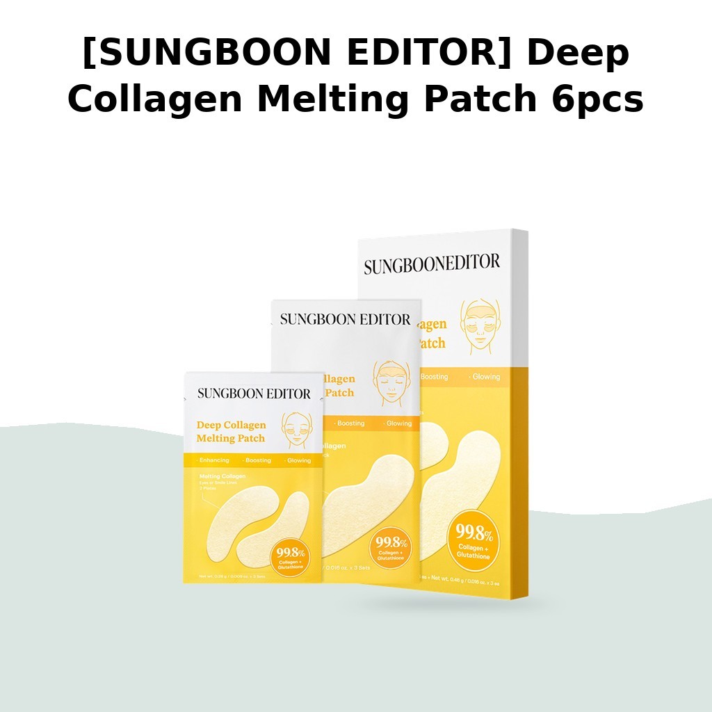 [SUNGBOON EDITOR] Deep Collagen Melting Patch 6 ชิ้น / แผ่นแปะคอลลาเจนเกาหลี / การฟื้นฟูผิวโดย Aroun