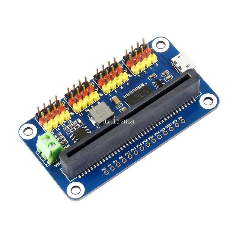 MT ปลั๊ก เล่น Microed Bit Servo บอร์ดควบคุมเสนอ 16 ช่อง 12Bit PWM เอาต์พุตสําหรับหุ่นยนต์