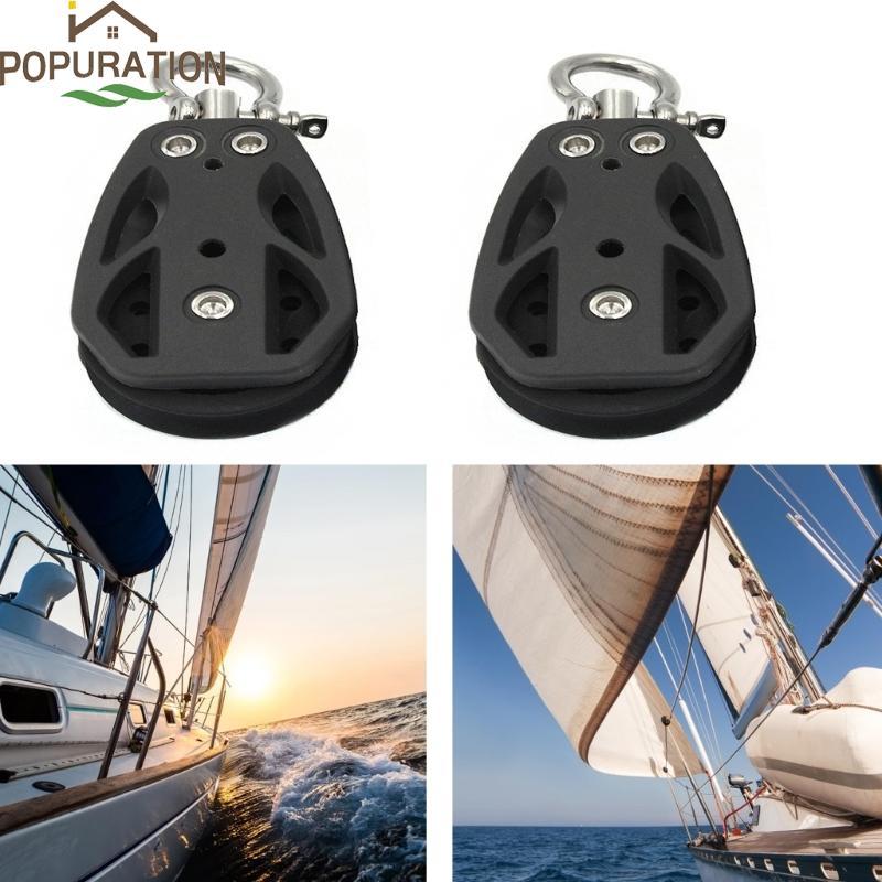 POP Pulley สแตนเลส Pulley Bows Pulley Roller แขวนลวดสําหรับเรือคายัค