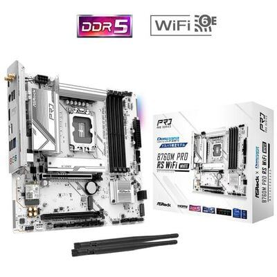 ASRock B760M Pro RS WiFi White (B760 1700 MicroATX) Limited ModelMotherboard Japan Import Original