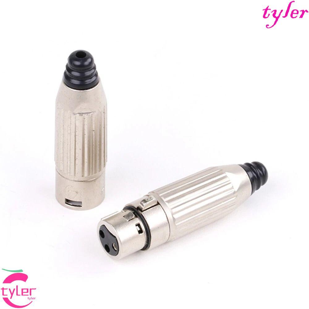 TYLER XLR Connector ปลั๊กอุปกรณ์ไมโครโฟนสําหรับมิกเซอร์ไมโครโฟนสําหรับคอนโซลเสียงไมโครโฟนเครื่องขยาย