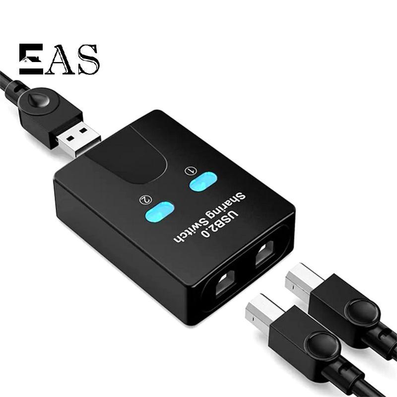 [EA] USB2.0 2 พอร์ต Hub USB Switch เครื่องพิมพ์ Sharener Twoputers Splitter U ในแชร์เครื่องพิมพ์ดิสก